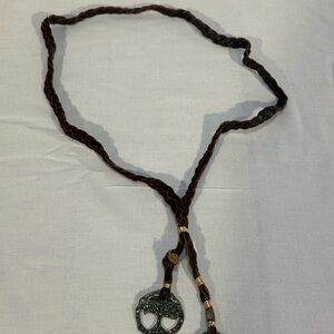 Chic Braided Necklace with Gold Accents